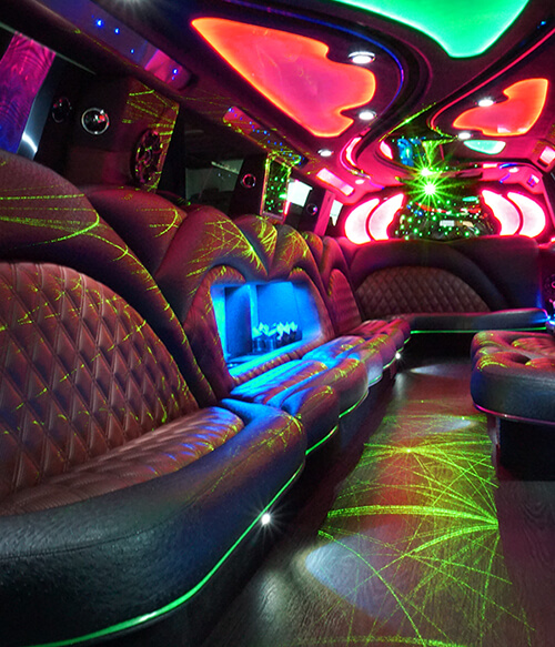 Limos with laser lights
