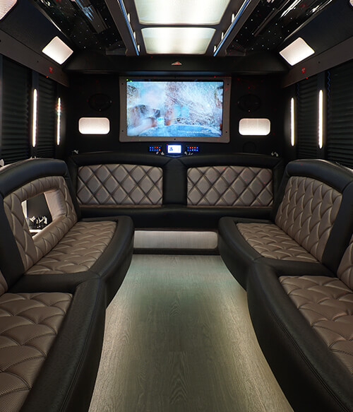 Party bus rentals with great stereo systems